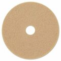 3M Ultra High-Speed Floor Burnishing Pads 3400, 20in Diameter, Tan, 5PK 05606